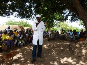 Truth about goats: Community gathers for a meeting