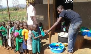 Best.Gift.Ever in Action: Faith gets a meal of porridge at school