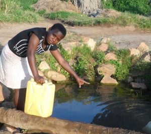 Ripple Effect: Joan at the well. World Water Day 2018. Nature for Water #NatureForWater #WWD2018 #WorldWaterDay