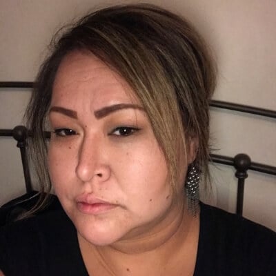 Vanessa looking at the camera