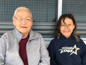 Robyn and her grandmother Patty smiling for the camera 
