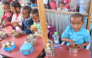 school meal at Ethiopian ECCE