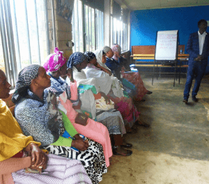 A group of women in a training meeting