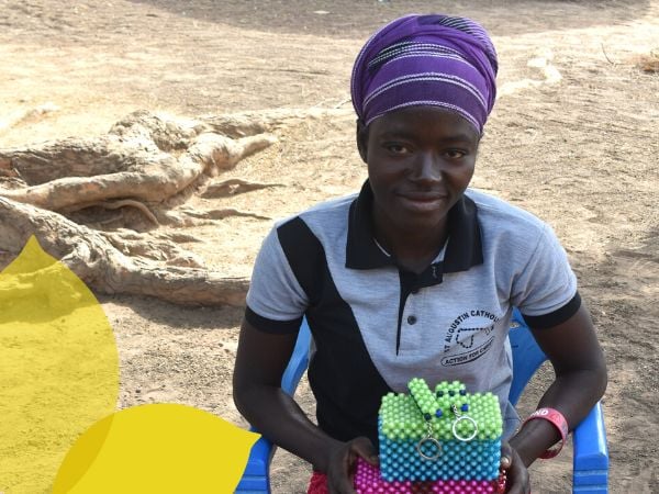 Erica and Gafaru learn new skills in Ghana