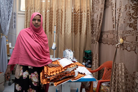 Kedija, seamstress, Ethiopia