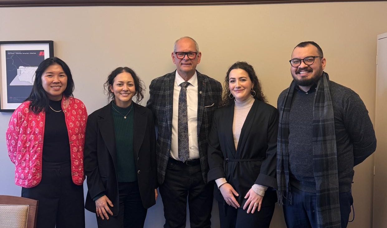 Thi Van Hoang, Stephanie D'Souza, MP Ernie Klassen, Iris Bernheim, and Adnan Qader